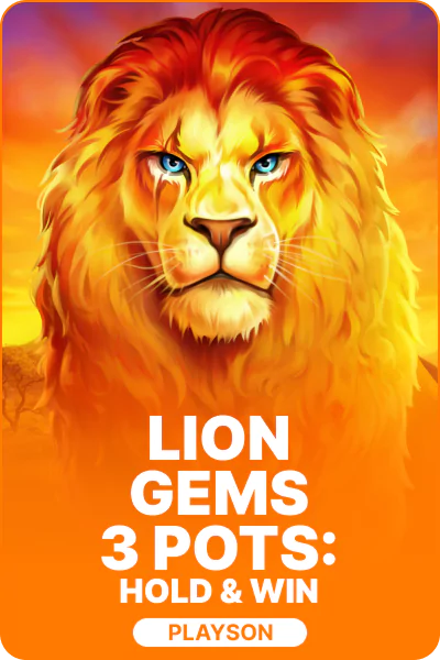 Lion Gems 3 Pots: Hold and Win