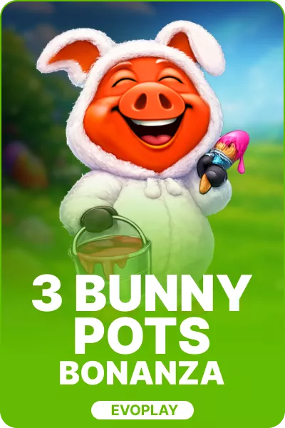 3 Bunny Pots Bonanza