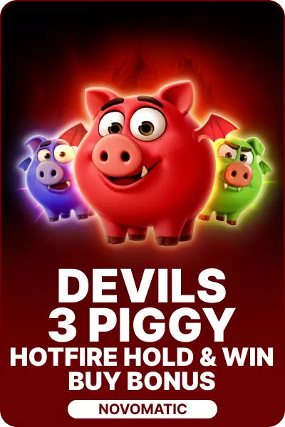 Devils 3 Piggy Hotfire Hold & Win Buy Bonus